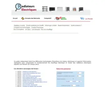 Radiateur-Electrique.org(Des) Screenshot