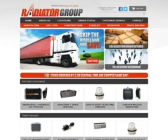 Radiatorgroup.com(Truck Radiators) Screenshot