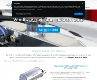 Radiatoribrunelli.it(Vendita e revisione radiatori auto Perugia) Screenshot