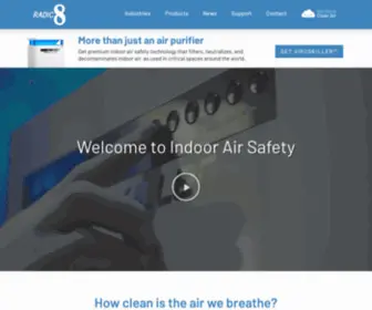 Radic8.com(Engineered Infection Prevention) Screenshot
