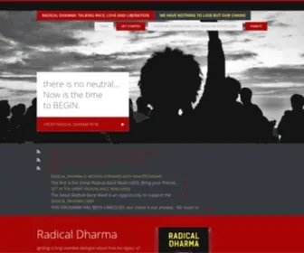 Radicaldharma.org(We have nothing to lose but our chains) Screenshot