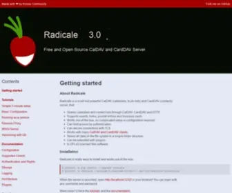 Radicale.org(CalDAV and CardDAV Server) Screenshot