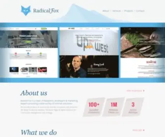 Radicalfox.com(Web design & development) Screenshot