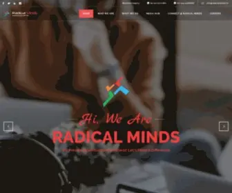 Radicalminds.in(Radical Minds is a leading transformational outsourcing (BPO)) Screenshot