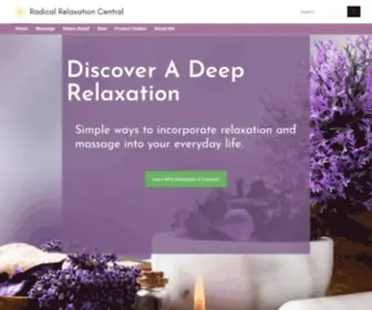 Radicalrelaxationcentral.com(Learn Relaxation Techniques For Stress Management At Radical Relaxation Central) Screenshot