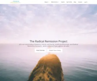 Radicalremission.com(Radical Remission Project) Screenshot