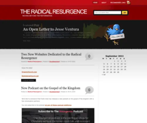 Radicalresurgence.com(The Radical Resurgence) Screenshot