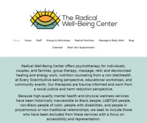 Radicalwell-Beingcenter.com(Radicalwell Beingcenter) Screenshot