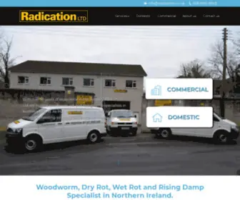 Radication.co.uk(Woodworm, Rot & Damp Specialists) Screenshot