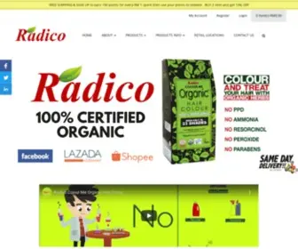 Radico.my(We specialize in natural and organic hair colours. radico) Screenshot