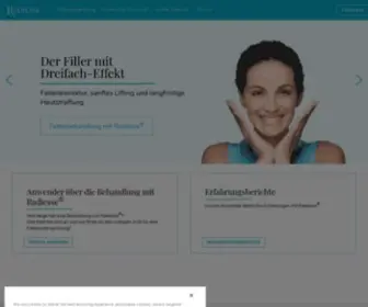 Radiesse.de(Mit Radiesse®) Screenshot