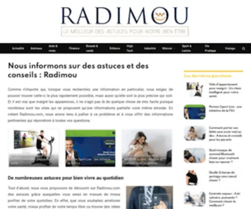 Radimou.com(Conseils et astuces pour mieux vivre au quotidien) Screenshot