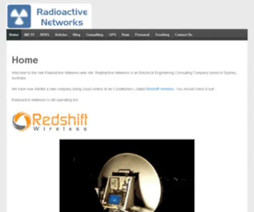 Radio-Active.net.au(RadioActive Networks Entry Page) Screenshot