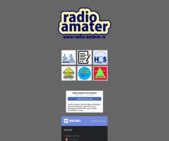 Radio-Amater.rs(RADIO-AMATER SRBIJA) Screenshot