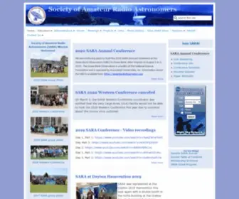 Radio-Astronomy.org(Society of Amateur Radio Astronomers) Screenshot