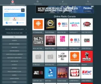 Radio-Canada-Online.com(Live Canada Radio Stations Online) Screenshot