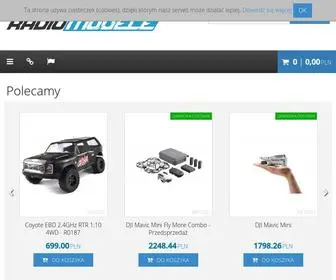 Radio-Modele.pl(Sklep modelarski Koszalin Drony Radio Modele FPV helikoptery samoloty li) Screenshot
