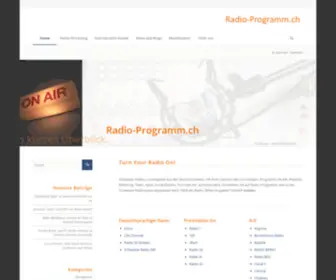 Radio-Programm.ch(CH-Radio-Szene, Radiosender auf einen Blick, News, Internetradio, DAB) Screenshot