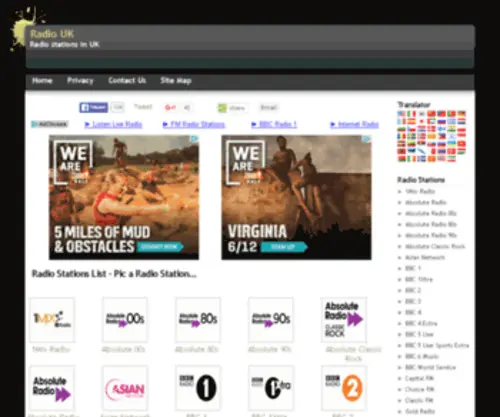 Radio-Stations-UK.com(Radio Stations UK) Screenshot