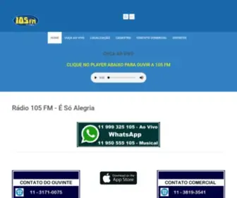 Radio105FM.com.br(Rádio 105 FM) Screenshot