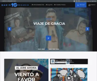 Radio10Rosario.com.ar(AM 106.3) Screenshot