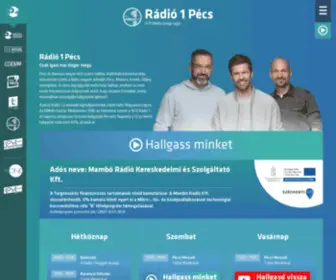 Radio1Pecs.hu(Rádió 1 Pécs) Screenshot