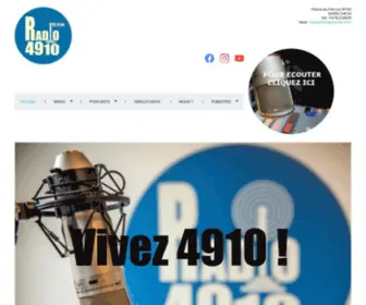 Radio4910.be(Radio 4910. votre radio culturelle) Screenshot