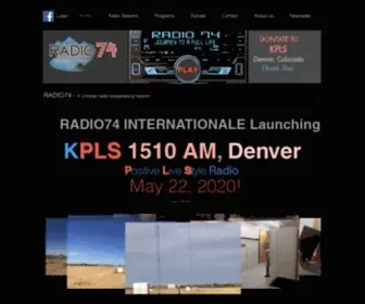 Radio74.net(Radio74 International) Screenshot