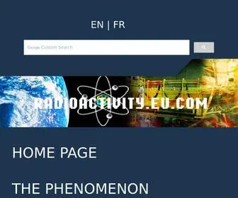 Radioactivity.eu.com(Homepage) Screenshot