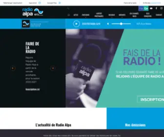 Radioalpa.com(Radio ALPA L'ALTERNATIVE) Screenshot