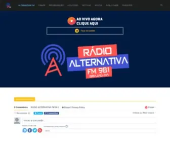 Radioalternativagrajau.com(RÁDIO ALTERNATIVA FM 98) Screenshot