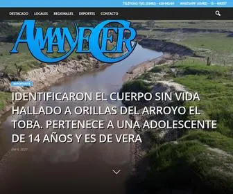 Radioamanecer.com.ar(Radio Amanecer AM 1290FM 92.7 “Potencia y Presencia en la Región”) Screenshot