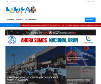 Radioaoran.com.ar(Radio A 92.3 MHz) Screenshot