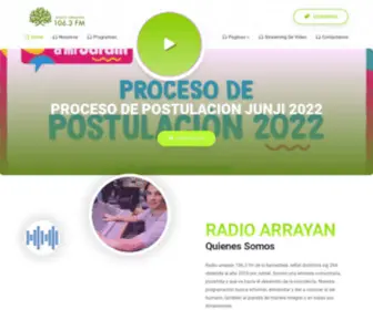 Radioarrayan.cl(Radio Arrayán) Screenshot