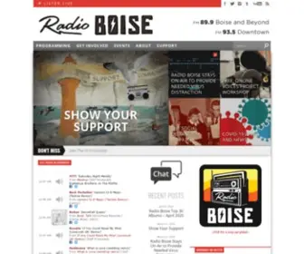 Radioboise.org(Radio Boise) Screenshot