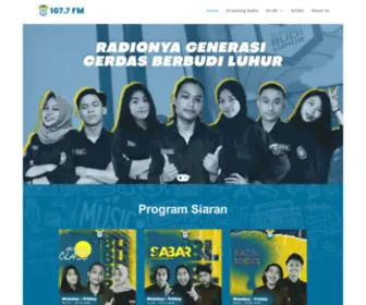 Radiobudiluhur.com(Radio Budi Luhur) Screenshot