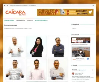 Radiocaicara.com.br(Rádio Caiçara) Screenshot