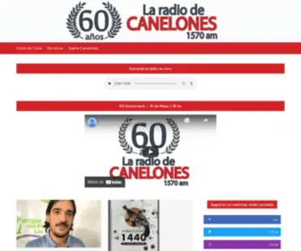 Radiocanelones.com.uy(RADIO CANELONESAM La Radio de Canelones La Radio de Canelones) Screenshot