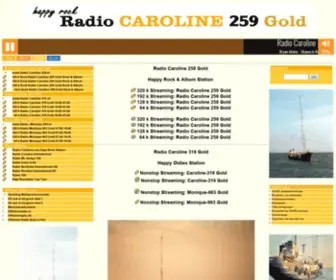 Radiocaroline.nl(Happy Rock Radio Caroline met de Hits uit) Screenshot