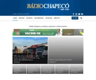 Radiochapeco.com.br(Rádio Chapecó FM) Screenshot