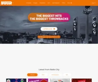 Radiocity.co.uk(Radio City) Screenshot