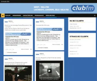 Radioclubfm.be(Welkom bij ClubFM) Screenshot