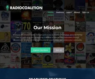 Radiocoalition.org(radiocoalition) Screenshot