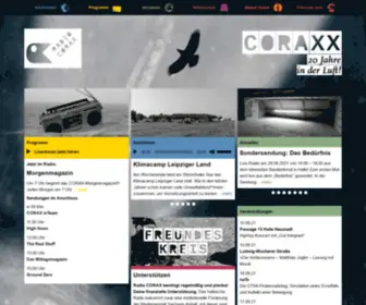 Radiocorax.de(Freies Radio im Raum Halle auf UKW 95.9) Screenshot