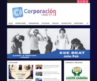 Radiocorporacionloja.com(Radio Corporación) Screenshot