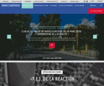 Radiocourtoisie.fr(Radio Courtoisie) Screenshot