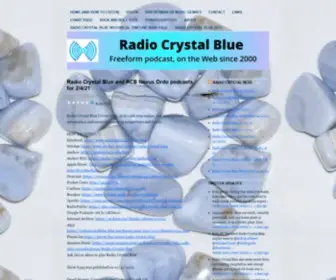 Radiocrystalblue.net(Radio Crystal Blue's WordPress page) Screenshot