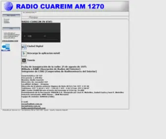 Radiocuareim.com(Radio Cuareim 1270 AM) Screenshot