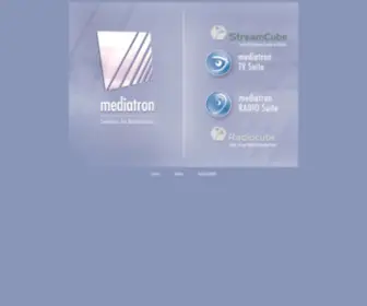 Radiocube.com(Radio TV IP Audio Streaming Webcasting Internet Radio Playout Software Systems) Screenshot