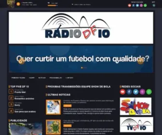 Radiodf10.com.br(Futebol) Screenshot